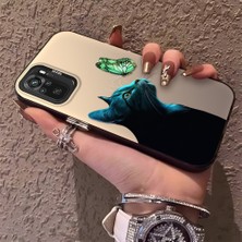 HONTINGA Xiaomi Redmi Note 10 ile Uyumlu Kılıfı Silikon Kenar Sert Arka Düşüme Önleyici Basitlik Anti Düşme Kamera Korumali Kedi Desen Telefon Kılıf Kadın ve Erkek Için Uygundur K1-0632