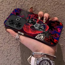 HONTINGA Xiaomi Redmi 13X ile Uyumlu Kılıfı Silikon Kenar Sert Arka Düşüme Önleyici Basitlik Anti Düşme Kamera Korumali Sanat Desen Telefon Kılıf Kadın ve Erkek Için Uygundur K1-0635