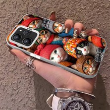 HONTINGA Xiaomi Redmi 12 ile Uyumlu Kılıfı Silikon Kenar Sert Arka Düşüme Önleyici Basitlik Anti Düşme Kamera Korumali Şirin Kedi Desen Telefon Kılıf Kadın ve Erkek Için Uygundur K1-0631