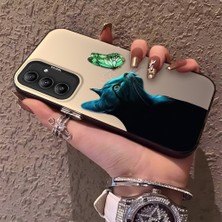 HONTINGA Samsung Galaxy A34 5g ile Uyumlu Kılıfı Silikon Kenar Sert Arka Düşüme Önleyici Basitlik Anti Düşme Kamera Korumali Kedi Desen Telefon Kılıf Kadın ve Erkek Için Uygundur K1-0632