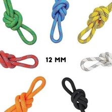 Ege Çelik Halat 12 mm Statik Halat Ce Belgeli Şeritli Dağcılık Halatı Yaşam Hattı Halatı