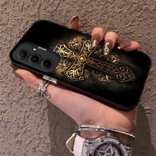 HONTINGA Samsung Galaxy A55 ile Uyumlu Kılıfı Silikon Kenar Sert Arka Düşüme Önleyici Basitlik Anti Düşme Kamera Korumali Dilek Desen Telefon Kılıf Kadın ve Erkek Için Uygundur K1-0634