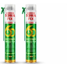 2 Adet Somafix 60 Saniye Yapıştırıcı Köpük S937 750ML