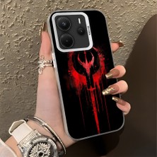 HONTINGA Xiaomi Redmi Note 14 ile Uyumlu Kılıfı Silikon Kenar Sert Arka Düşüme Önleyici Basitlik Anti Düşme Kamera Korumali Dilek Desen Telefon Kılıf Kadın ve Erkek Için Uygundur K1-0634