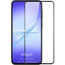 Etiget Samsung Galaxy A37 5G ESD 9H Anti-Static Cam Ekran Koruyucu 6D Glass