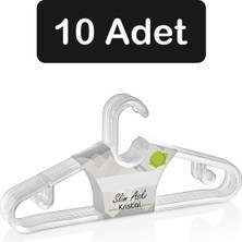 Fesya Home 10 Adet Kristal Plastik Elbise Askısı Kıyafet Askısı Pantolon Askısı Etek Askısı