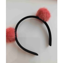 Makmery Ponpon Peluş Taç