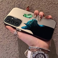 HONTINGA Samsung Galaxy S23 Fe ile Uyumlu Kılıfı Silikon Kenar Sert Arka Düşüme Önleyici Basitlik Anti Düşme Kamera Korumali Kedi Desen Telefon Kılıf Kadın ve Erkek Için Uygundur K1-0632