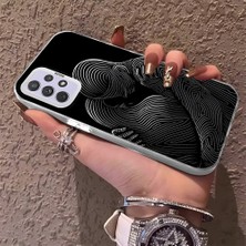 HONTINGA Samsung Galaxy A72 ile Uyumlu Kılıfı Silikon Kenar Sert Arka Düşüme Önleyici Basitlik Anti Düşme Kamera Korumali Çift Desen Telefon Kılıf Kadın ve Erkek Için Uygundur K1-0633