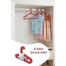 Fesya Home Hola 6'lı Çocuk-Bebek Askısı Kırmızı