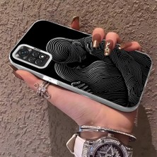 HONTINGA Xiaomi Redmi Note 11 ile Uyumlu Kılıfı Silikon Kenar Sert Arka Düşüme Önleyici Basitlik Anti Düşme Kamera Korumali Çift Desen Telefon Kılıf Kadın ve Erkek Için Uygundur K1-0633
