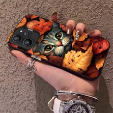 HONTINGA Xiaomi Redmi 12 ile Uyumlu Kılıfı Silikon Kenar Sert Arka Düşüme Önleyici Basitlik Anti Düşme Kamera Korumali Şirin Kedi Desen Telefon Kılıf Kadın ve Erkek Için Uygundur K1-0631