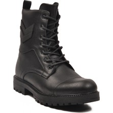 Conteyner 347 Kaymaz Taban Fermuarlı Siyah Erkek Bot