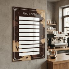 Akıllı Kağıt Yapışkanlı Cafe Fiyatlistesi  (Model- 23)