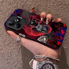 HONTINGA Realme C53 ile Uyumlu Kılıfı Silikon Kenar Sert Arka Düşüme Önleyici Basitlik Anti Düşme Kamera Korumali Sanat Desen Telefon Kılıf Kadın ve Erkek Için Uygundur K1-0635