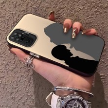 HONTINGA Xiaomi Redmi Note 10 Pro ile Uyumlu Kılıfı Silikon Kenar Sert Arka Düşüme Önleyici Basitlik Anti Düşme Kamera Korumali Çift Desen Telefon Kılıf Kadın ve Erkek Için Uygundur K1-0633