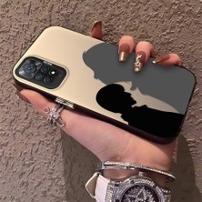 HONTINGA Xiaomi Redmi Note 11 Pro ile Uyumlu Kılıfı Silikon Kenar Sert Arka Düşüme Önleyici Basitlik Anti Düşme Kamera Korumali Çift Desen Telefon Kılıf Kadın ve Erkek Için Uygundur K1-0633