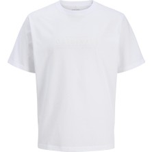 Jack & Jones Jack&jones Cat Skills Minimal Erkek Beyaz Tişört