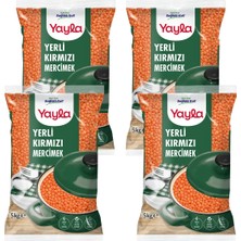 Yayla Yerli Kırmızı Mercimek 5 kg X4