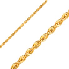 Hakan Mücevherat Halat Bileklik 2 mm 14 Ayar Altın