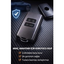 Midkan Renault Megane 4 Kadjar Talisman Clio 5 Dacia Duster Silikon Kart Anahtar Kılıfı