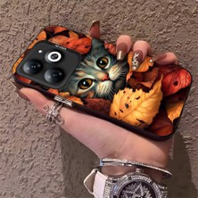 HONTINGA Tecno Spark 20 ile Uyumlu Kılıfı Silikon Kenar Sert Arka Düşüme Önleyici Basitlik Anti Düşme Kamera Korumali Şirin Kedi Desen Telefon Kılıf Kadın ve Erkek Için Uygundur K1-0631