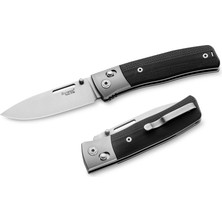 Lionsteel Nini – Black G10 - Titanium Bolster Çakı