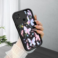 HONTINGA Xiaomi Redmi 10C ile Uyumlu Kılıfı Düşüme Önleyici Basitlik Anti Düşme Kamera Korumali Çilek Desen Yumuşak Silikon Telefon Kılıfı Kadın ve Erkek Için Uygundur K2-0185