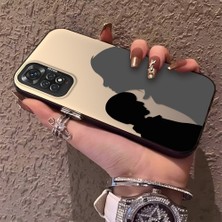 HONTINGA Xiaomi Redmi Note 11S ile Uyumlu Kılıfı Silikon Kenar Sert Arka Düşüme Önleyici Basitlik Anti Düşme Kamera Korumali Çift Desen Telefon Kılıf Kadın ve Erkek Için Uygundur K1-0633