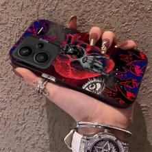 HONTINGA Xiaomi Redmi Note 13 Pro Plus 5g ile Uyumlu Kılıfı Silikon Kenar Sert Arka Düşüme Önleyici Basitlik Anti Düşme Kamera Korumali Sanat Desen Telefon Kılıf Kadın ve Erkek Için Uygundur K1-0635
