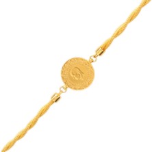 Hakan Mücevherat Sarmal Çeyrekli Bileklik 14 Ayar Altın