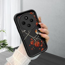 HONTINGA Xiaomi Redmi 14C 4g ile Uyumlu Kılıfı Düşüme Önleyici Basitlik Anti Düşme Kamera Korumali Kuş Desen Yumuşak Silikon Telefon Kılıfı Kadın ve Erkek Için Uygundur K2-0184