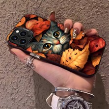 HONTINGA iPhone 16 Pro ile Uyumlu Kılıfı Silikon Kenar Sert Arka Düşüme Önleyici Basitlik Anti Düşme Kamera Korumali Şirin Kedi Desen Telefon Kılıf Kadın ve Erkek Için Uygundur K1-0631