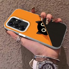 HONTINGA Samsung Galaxy S25 Ultra ile Uyumlu Kılıfı Silikon Kenar Sert Arka Düşüme Önleyici Basitlik Anti Düşme Kamera Korumali Kedi Desen Telefon Kılıf Kadın ve Erkek Için Uygundur K1-0632
