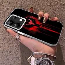 HONTINGA Xiaomi Redmi Note 13 ile Uyumlu Kılıfı Silikon Kenar Sert Arka Düşüme Önleyici Basitlik Anti Düşme Kamera Korumali Dilek Desen Telefon Kılıf Kadın ve Erkek Için Uygundur K1-0634