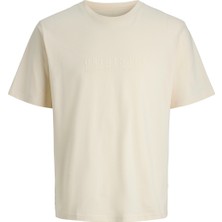 Jack & Jones Jack&jones Cat Skills Minimal Erkek Bej Tişört