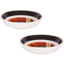 Bosphorus Çin Kase Yağdanlık Tabak Set,2 Adet Yağ Şişesi 2 Adet Mını Tabak