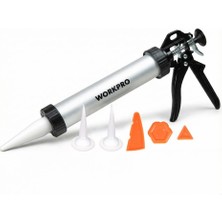 Workpro WP224006 590ML 6 Parça Alüminyum Profesyonel Sosis Tipi Silikon Tabancası