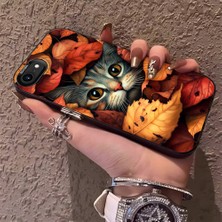 HONTINGA iPhone Se 2020 ile Uyumlu Kılıfı Silikon Kenar Sert Arka Düşüme Önleyici Basitlik Anti Düşme Kamera Korumali Şirin Kedi Desen Telefon Kılıf Kadın ve Erkek Için Uygundur K1-0631