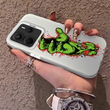HONTINGA Xiaomi Redmi Note 14 ile Uyumlu Kılıfı Silikon Kenar Sert Arka Düşüme Önleyici Basitlik Anti Düşme Kamera Korumali Sanat Desen Telefon Kılıf Kadın ve Erkek Için Uygundur K1-0635