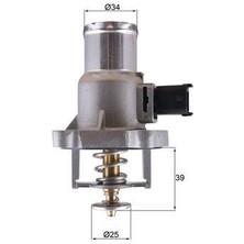 Mahle TM55105 Termostat Astra G 1.6 16V 00-05 -Astra H 1.6 06>merıva-Vectra C-Zafıra 105C Z16 XEP/Z16XER/A16XER 55577072-1338178-6338018-71744389