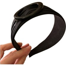 Bosphorus Kadın Saç Tacı 2 Adet Taşlı ve Tokalı Model Siyah