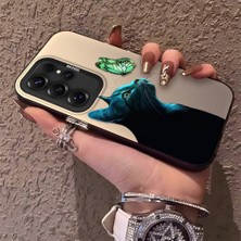 HONTINGA Samsung Galaxy S25 Ultra ile Uyumlu Kılıfı Silikon Kenar Sert Arka Düşüme Önleyici Basitlik Anti Düşme Kamera Korumali Kedi Desen Telefon Kılıf Kadın ve Erkek Için Uygundur K1-0632