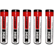 Orion 18650 2450MAH 5c Yüksek Deşarjlı Li-Ion Pil - 5'li Paket