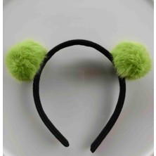 Makmery Peluş Ponpon Taç
