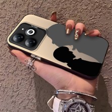 HONTINGA Tecno Spark 20 ile Uyumlu Kılıfı Silikon Kenar Sert Arka Düşüme Önleyici Basitlik Anti Düşme Kamera Korumali Çift Desen Telefon Kılıf Kadın ve Erkek Için Uygundur K1-0633