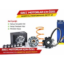 Setup Motorcycle 50CC Motorlar Için Uzun Ömür ve Performans Debriyaj Seti