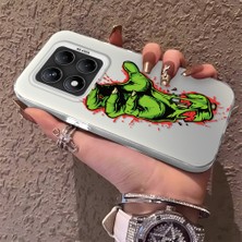 HONTINGA Xiaomi Redmi Note 14 Pro ile Uyumlu Kılıfı Silikon Kenar Sert Arka Düşüme Önleyici Basitlik Anti Düşme Kamera Korumali Sanat Desen Telefon Kılıf Kadın ve Erkek Için Uygundur K1-0635