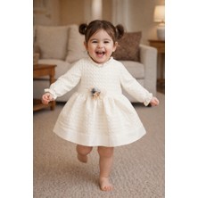 Baby Hola Benekli Kabartmalı Kız Bebek Elbise 15439