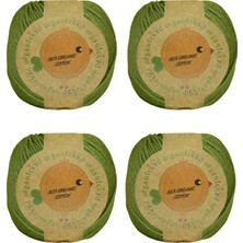 Organickid Organik Pamuk El Örgü Ipi 760 Dracena (Fıstık Yeşili) 4'lü Paket